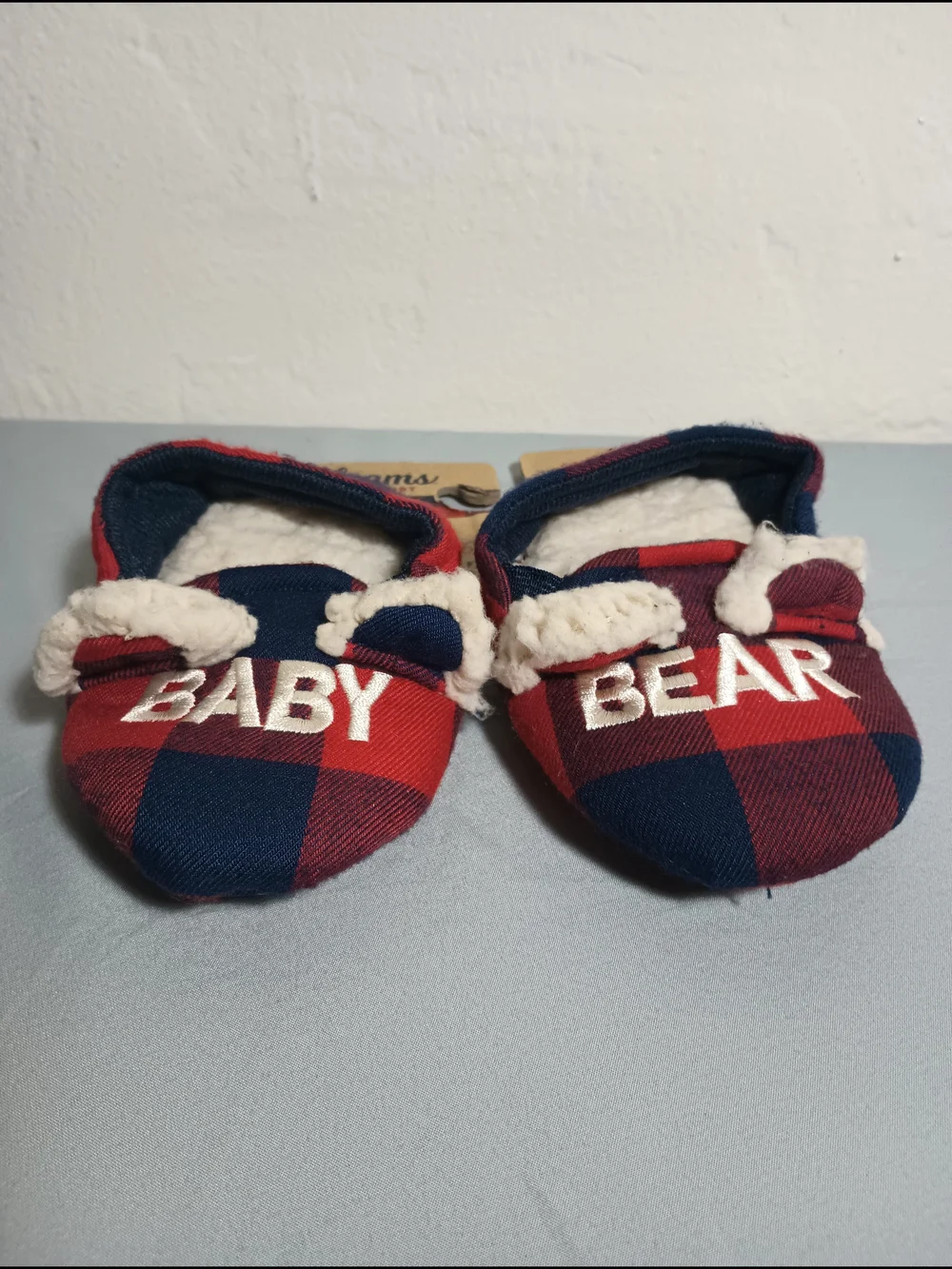 Dearfoams Cozy Comfort Memory Foam Limited Edition Baby Bear Slippers